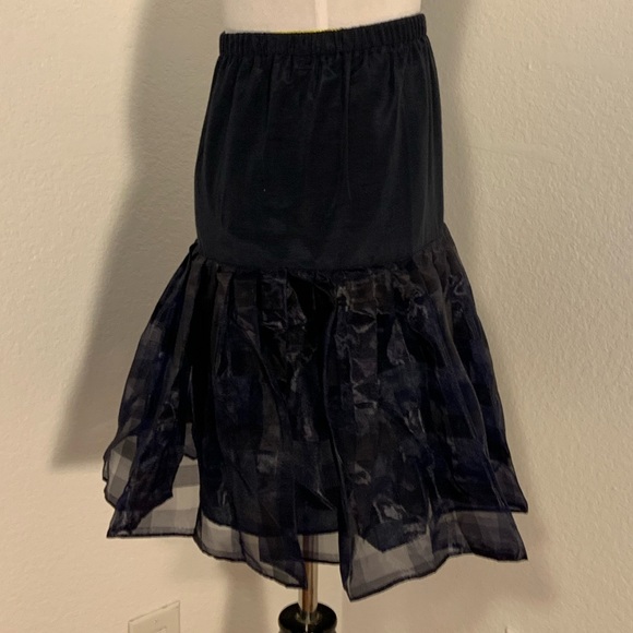 VGUC Vintage Zoe Ltd. black Taffets Skirt - Size 10 - Picture 5 of 5